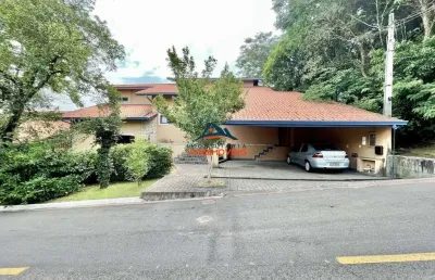 Casa de alto padrão em condomínio à venda em barueri-sp, parque viana! 5 quartos, 2 suítes, 3 salas, 6 banheiros, 1 vaga, 360,40m².