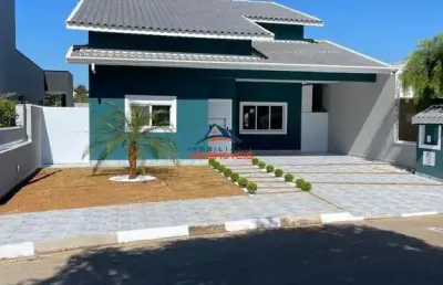 Residência de alto padrão em condomínio exclusivo em vargem grande paulista-sp: 3 quartos, 1 suíte, 3 salas, 2 banheiros, 4 vagas, 282,71m².