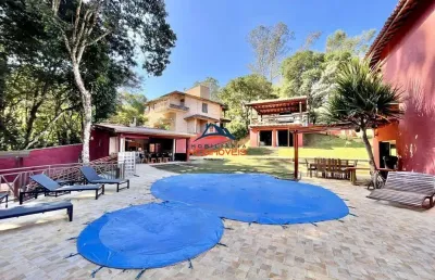 Casa em condomínio fechado com 4 quartos à venda na avenida são camilo, 4151, chácara dos lagos, carapicuíba por r$ 4.900.000