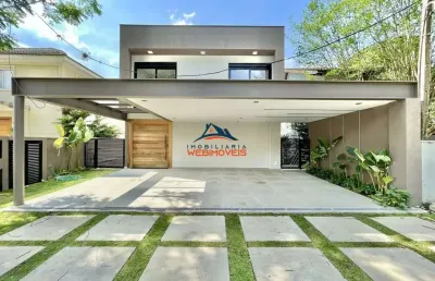 Casa de luxo no condomínio são paulo ii: 4 quartos, 4 suítes, 3 salas, 5 banheiros, 3 vagas - cotia-sp