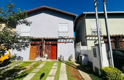 Venda de casa em condomínio exclusivo em cotia-sp, bairro los alamos: 2 quartos, 2 salas, 2 banheiros, 2 vagas, 62m².