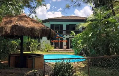 Casa de luxo à venda ou locação na granja viana, chácara são joão: 3 quartos, 3 suítes, 3 salas, 5 banheiros, 6 vagas, 698,75 m².