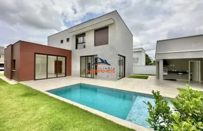 Luxuosa casa em condomínio à venda na granja viana, carapicuíba-sp: 4 quartos, 4 suítes, 3 salas, 4 banheiros, 4 vagas, 307,61 m².