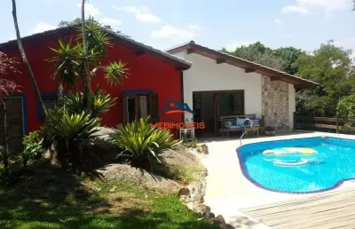 Magnífica casa em condomínio de luxo em cotia-sp, taboleiro verde: 4 quartos, 2 suítes, 2 salas, 5 banheiros, 4 vagas, 350m².