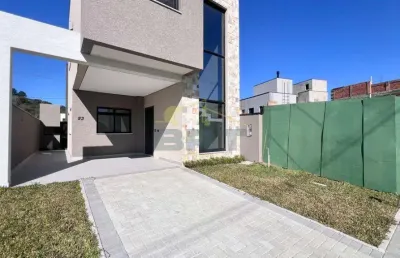 Casa à venda em curitiba, santa cândida, com 3 suítes, com 116.13 m², vivendas do parque