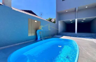 Casa à venda em fazenda rio grande, iguaçu, com 3 quartos, com 134 m²