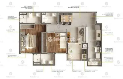 Apartamento com 2 quartos à venda na Rua do Salto, --, Vila Alzira, Santo André