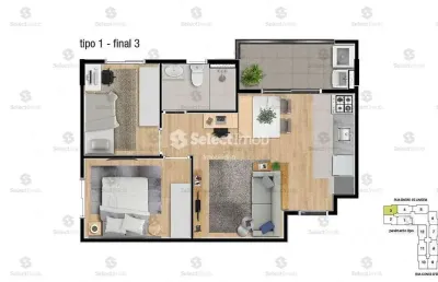 Apartamento na planta à venda, vila humaitá, santo andré, sp
