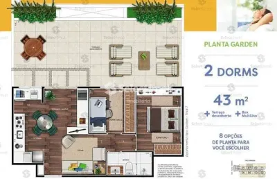 Apartamento garden pronto novo à venda, centro, diadema, sp