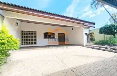 Casa comercial para locação em americana-sp, jardim ipiranga - 3 quartos, 1 suíte, 3 salas, 4 banheiros, 4 vagas de garagem, 250m²!