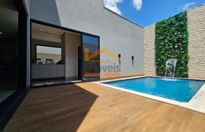 Casa de alto padrão em condomínio: 3 quartos, 1 suíte, 3 salas, 3 banheiros, 4 vagas na cidade de santa bárbara d'oeste-sp.