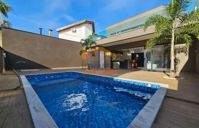 Casa de alto padrão para locação em condomínio fechado no jardim imperador, americana-sp - 3 quartos, 3 suítes, 4 banheiros, 4 vagas de garagem, 292,00 m².