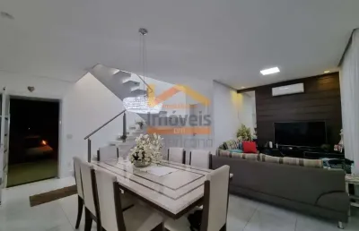 Casa de alto padrão no jardim primavera, nova odessa-sp: 3 quartos, 3 suítes, 3 salas, 5 banheiros, 2 vagas, 218m².