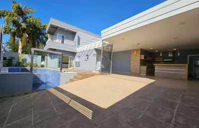 Casa de luxo em condomínio: 3 quartos, 3 suítes, 5 banheiros e 233m² em americana-sp. confira!