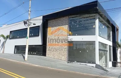 Salão comercial à venda em santa bárbara d'oeste-sp, jardim mollon: 3 salas, 4 banheiros, 6 vagas de garagem, 650m² de área