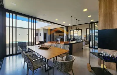 Casa de luxo em condomínio à venda em americana-sp: 4 quartos, 4 suítes, 3 salas, 6 banheiros, 4 vagas e 280m².