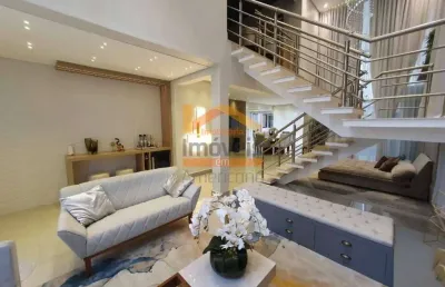 Lindo sobrado com acabamento de alto padrão no condomínio villagio! venda r$ 2.700.000,00