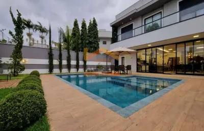 Venda de casa de alto padrão em condomínio de luxo em americana-sp - 3 quartos, 3 suítes, 3 salas, 4 banheiros, 4 vagas - jardim trípoli.