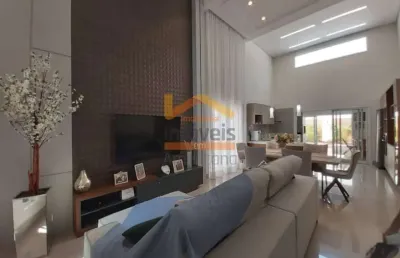 Casa de luxo no condomínio residencial imigrantes em nova odessa-sp: 3 quartos, 3 suítes, 2 salas, 4 banheiros, 4 vagas, 190m².