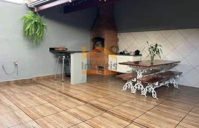 Casa à venda em americana-sp, parque novo mundo: 3 quartos, 2 salas, 2 banheiros, 2 vagas, 160m². imperdível!