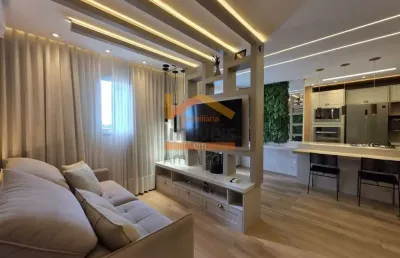 Apartamento à venda em americana-sp, campo limpo: 3 quartos, 1 suíte, 2 salas, 2 banheiros, 2 vagas de garagem, 80m².