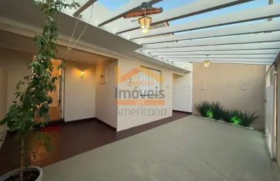 Casa para locação residencial ou comercial em nova americana, americana-sp: 3 quartos, 2 banheiros, 1 vaga de garagem e 120m² de área!