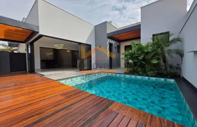 Imperdível residência de luxo em condomínio no jardim vitória, nova odessa-sp: 3 quartos, 3 suítes, 2 salas, 4 vagas, 213,48 m²!