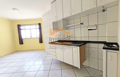 Apartamento para locação em americana-sp, no bairro frezzarin: 1 quarto, 2 salas, 1 vaga, 45m². venha conferir!