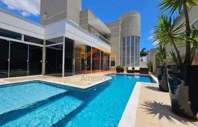Casa de alto padrão em condomínio para locação em americana-sp - 3 quartos, 1 suíte, 3 salas, 4 vagas de garagem!