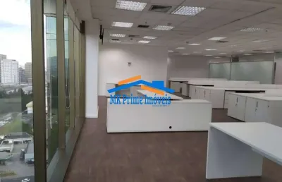 Laje corporativa mobilhada, 1.300 m² no  west point alphaville