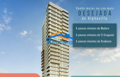 Breve lançamento 84m² e 107m² na rua mais desejada de alphaville.