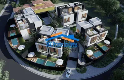 Casa de condomínio em construção no jardim panorama com 464m², 4 suítes!