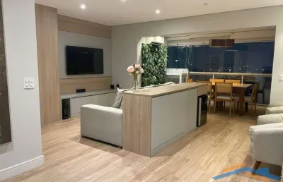 Apartamento 110m²  3 dormitórios sendo 1 suíte todo mobiliado - jd. brasil.