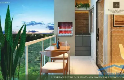 Lindo apartamento de 54m² com 2 dormitórios na granja viana.