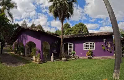 Cond. montecatine - chácara 4.192m², casa principal + anexos spa e academia