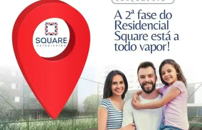 Apartamento c/ 60,25m², 2 quartos(1suíte) na planta no square carapicuíba