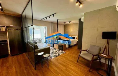 Apartamento 77m² c/ 1 dorm 2 vagas para locação - chácara santo antônio/sp