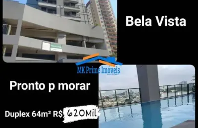 Apartamento de 47m² com lazer completo e 1 vaga de garagem - centro osasco.
