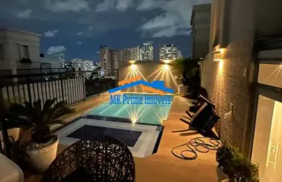 Cobertura duplex de 200m² de alto padrão com piscina privativa - lapa sp