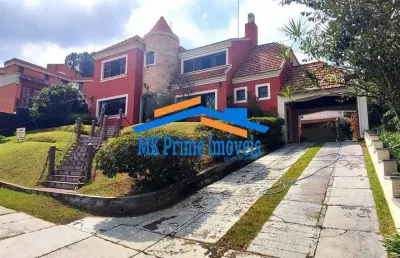 Casa estilo castelinho normando no coração de alphaville – residencial 1