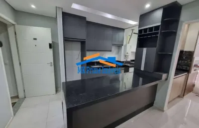 Apartamento de 59m² para venda, com 2 dormitórios e varanda gourmet.