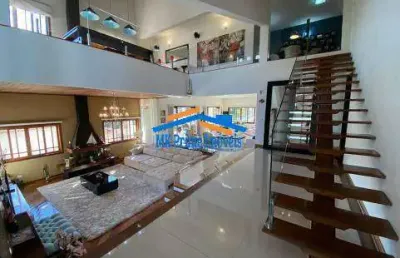 Linda casa 921mts 5 dorm 4 suítes cond. são paulo ii cotia  r$3.990.000,00