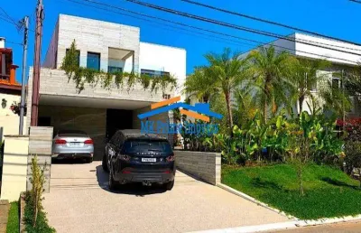 Linda casa com 4 suítes e 4 vagas de garagem - residencial 3 - alphaville.