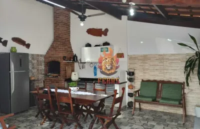 Excelente casa à venda, 3 dormitórios no balneário flórida praia grande sp litoral sul!