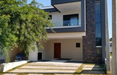 Lindo sobrado  com  201m2 em condomínio fechado terras de são francisco em  sorocaba - sp.