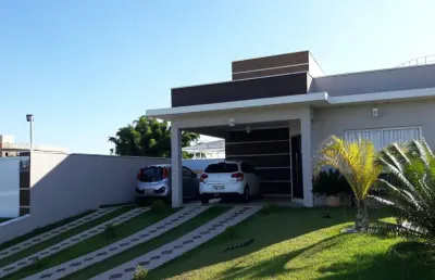 Linda casa térrea com 220m2 em condomínio fechado solares resort em  boituva - sp.
