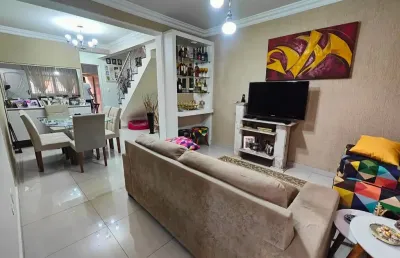 Lindo sobrado com 03 dormitórios  sendo 01suítes e 03 banheiros à venda, 165 m²  no bairro assunção em são bernardo do campo - sp