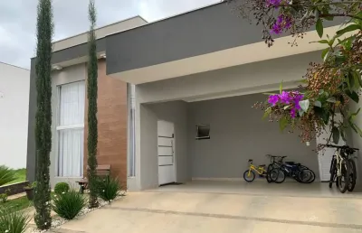 Linda  casa térrea de  180m² à venda no excelente  condomínio   fechado  villa do bosque -  sorocaba - sp.