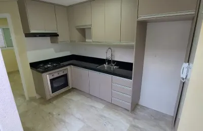 Lindo apto padrão com 56m2 á venda, 02 dormitórios, sala, cozinha, 01 vaga, na vila scarpelli  em santo andré - sp