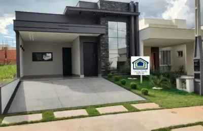 Linda casa térrea em condomínio fechado, de 134m² de área construída, e terreno de 200m², no condomínio gran reserve em sorocaba - sp